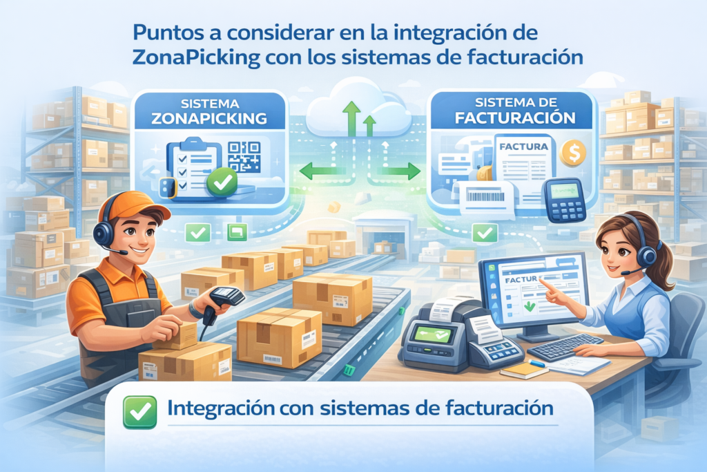 Puntos a considerar en la integración de ZonaPicking con los sistemas de facturación: Integración con sistemas de facturación 