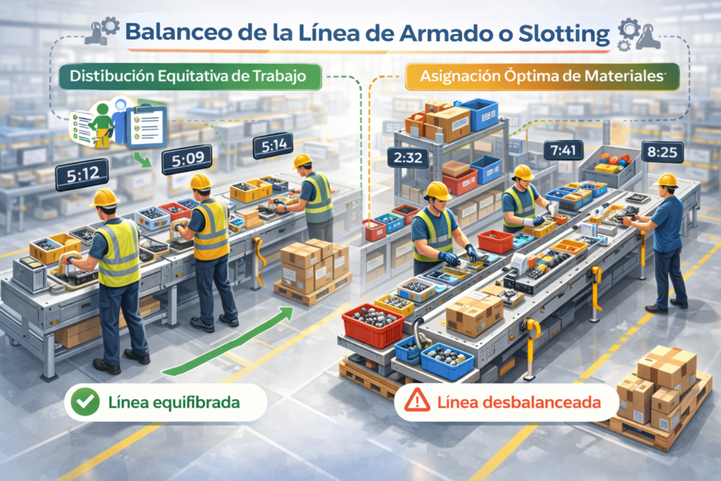 Balanceo de la Línea de Armado o Slotting